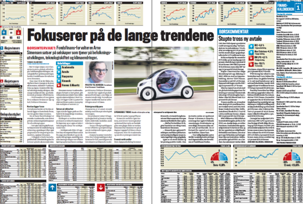 Fondsfinans Norden - Arne Simensen Finansavisen - børsintervju