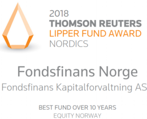 Fondsfinans Norge - beste fond siste 10 år